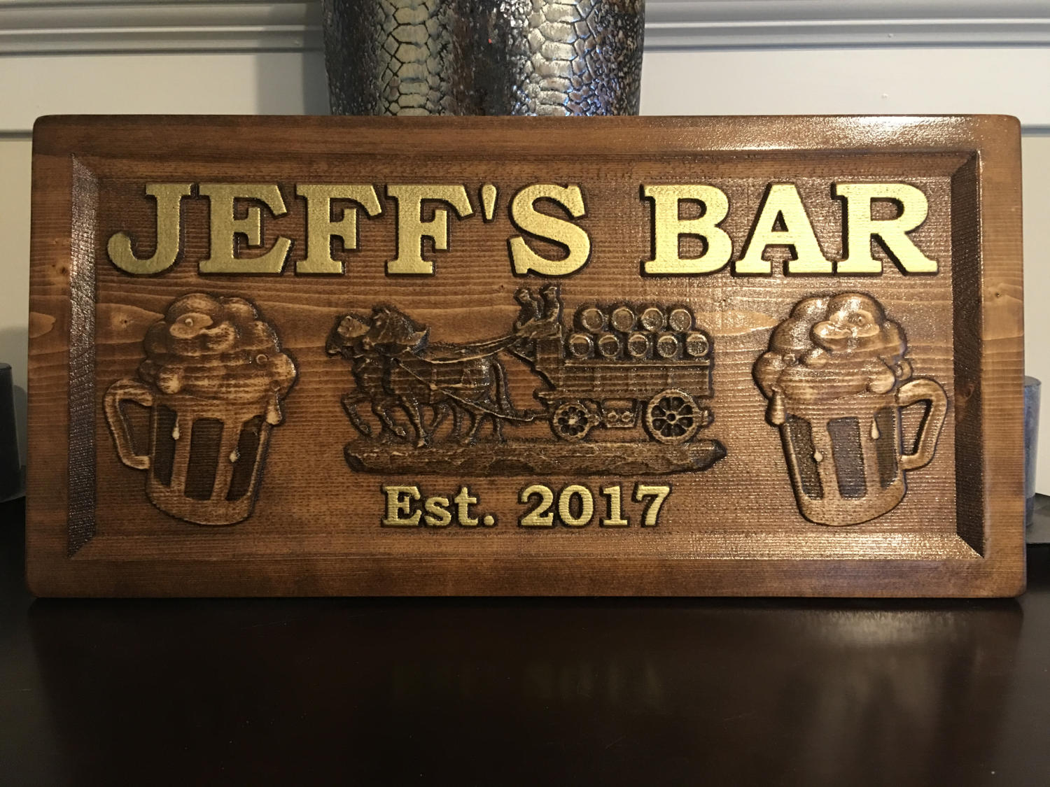SPORTS & BAR SIGNS - AJ Wood Products, Custom Carved Signs